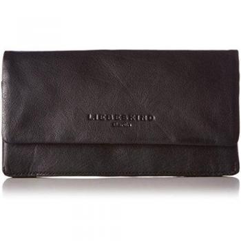 Liebeskind Berlín Slam vintage - Monedero de cuero para mujer, color negro, talla 18x10x3 cm