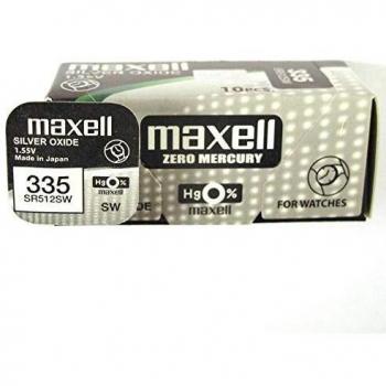 Pila de botón Maxell batería original Óxido de Plata SR512SW blister 1X Unidad