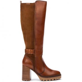 Botas Pikolinos Cervera W1H-9809C1 en Color Brandy para Mujeres con Plantilla Acolchada
