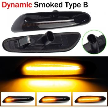 Dynamische LED Blinker für BMW, sequentielle Seitenmarker E90 E91 E92 E93 E60 E87 E82 E46, 2 Stück