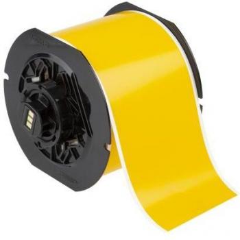 Brady B30C Gelb – Standard 75 mm × 30 m Endlos‑Vinyl‑Etikett