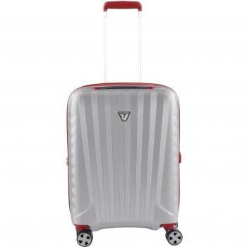 Roncato UNO SL 4‑Rollen Kabinentrolley Cabina XS 55 cm – Rosso/Silber