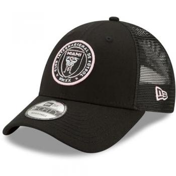 New Era Inter Miami AFrame Trucker Cap – Herren, Schwarz