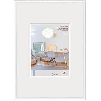 Walther Design Kunstglas Bilderrahmen Weiß 51 x 41 cm New Lifestyle