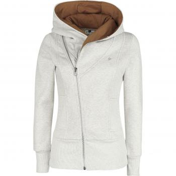 Sarah Forplay Hooded Zip, Mottled Grey, Women S to L