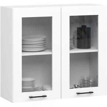 White Akord Oliwia Display Cabinet – 80W x 72H x 30.5D