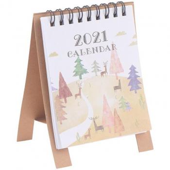 Cartoon Flamingo Desktop Paper Calendar Yearly Organizer