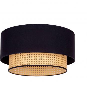 Duolla Chic Fabric and Rattan Light Fixture