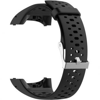 Bracelet sportif Kakanwo en silicone – Option noire pour M400 et M430
