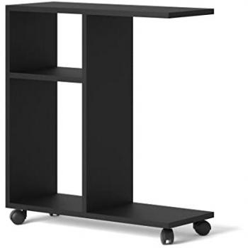 Mesa Trasco 1 Ruedas Negro Mate