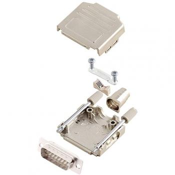 D-SUB pin strip set 180 ° 15 pins