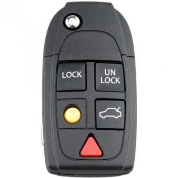 VODOOL 5 Button Flip Key Shell for Volvo S60 S80 V70 XC70 XC90