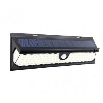 Aplique Solar LED Kira Negro 1100 Lm 6500K con Sensor Crepuscular