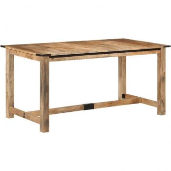 VidaXL Dining Table 160x80x75 cm Solid Wood Mango