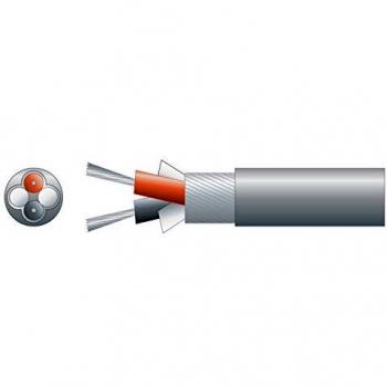 100m Gray 2 Core Screened Speaker Cable