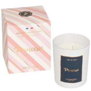 Bougie parfumée en verre Haute qualité cire végétale Princesse Rose