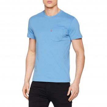 Levi's SS Set-in Sunset Pocket, T-Shirt Homme, Bleu