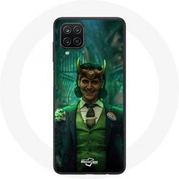 Maniacase Case for Samsung Galaxy A12 Loki Thor Ragnarok with Helmet Poster Character Series Season 1