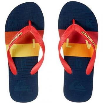 Quiksilver Molokai Word Block - Tongs Homme - Red Blue Red - 43 EU