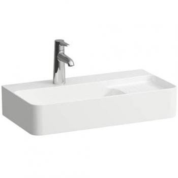 LAUFEN Val Aufsatzwaschtisch H8172854001041 mit Überlauf, mit 1 Hahnloch, weiß