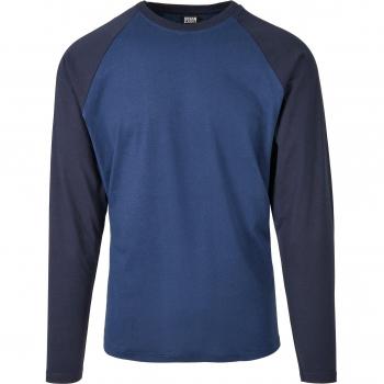 Camiseta Raglan Contrast Urban Classics para Hombre Gris Carbón XXL