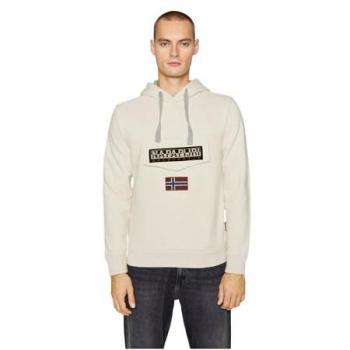 Napapijri Men’s White Whisper Winter 2 Hoodie – Size M