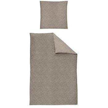 Irisette Bettwäsche Flausch-Cotton Bettwäsche Set Mink 200 x 200 cm blau, Baumwolle, 3 teilig
