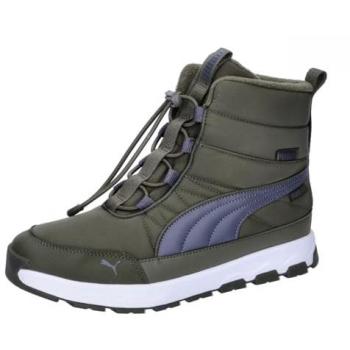 PUMA EVOLVE BOOT PURETEX JR, wasserdichte Winterboots für Kinder, Gr. 36, grün