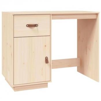 Postazione studio in legno massello di pino 95x50x75 cm