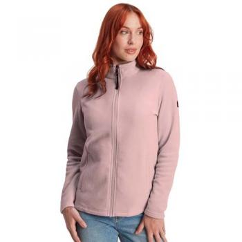 TOG24 Revive Women's Lightweight Recycled Polyester Fleece Jacket - Faded Pink, Size 12 UK