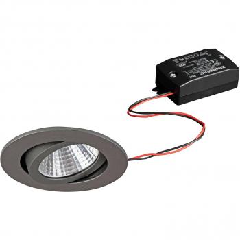 Brumberg 7W LED Downlight 38° Round Titanium 2700K