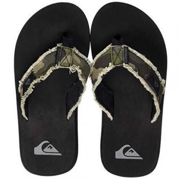 Monkey Abyss Flip Flops in Green and Black (UK Size 4.5, EU Size 38) for Boys