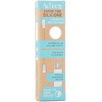 Coton-Tige Silicone - Réutilisable - Blanc