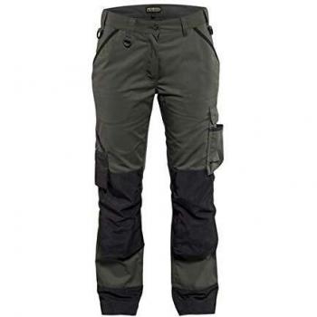 Women's Landscaping Work Pants Blaklader Army Green/Black Size 42