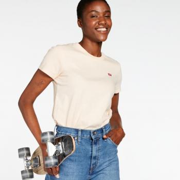 T-shirt Levi's Perfect Tee Art.391850165 Rosa 100% Cotone Bangladesh S