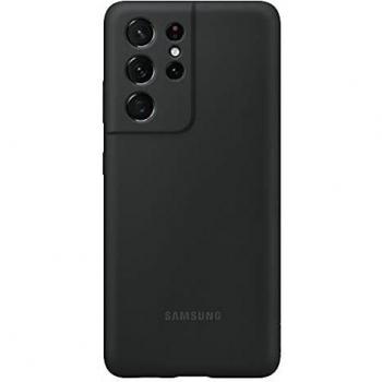Funda de silicona original negra para Samsung Galaxy S21 Ultra