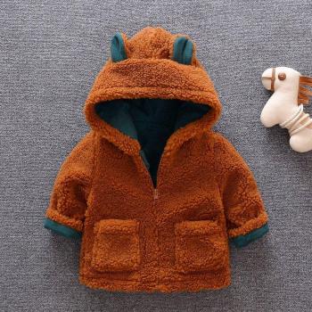 LZH dicke Herbstjacke für Kinder mit Kapuze