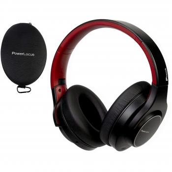 PowerLocus Cascos Bluetooth Inalámbricos Plegables, 30h de Batería, Micrófono Hands Free para móvil/TV/PC/iPad