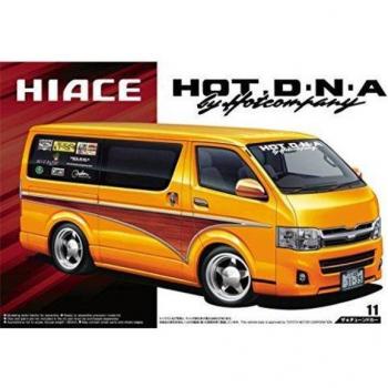 Aoshima TOYOTA Hot Company TRH200V Hiace '12 Plastic Modelbouwkit