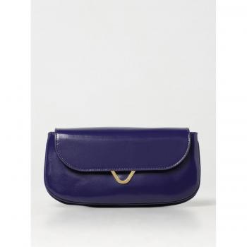 Clutch in Pelle Palmellata Coccinelle Blu Navy Taglia OS