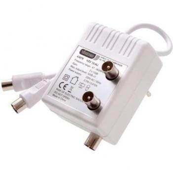 Vivanco STVZV 15S-NJ - Amplificador de señal para equipos por satélite, blanco