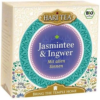 Hari Tea Mit allen Sinnen - Jasmintee & Ingwer Bio Tee, 10 Teebeutel