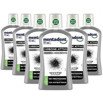 Mentadent White System Carbone Attivo Collutorio Antibatterico 500 ml