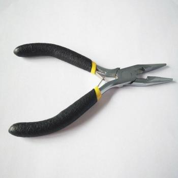 Pince à Extension de cheveux, tête droite avec dents