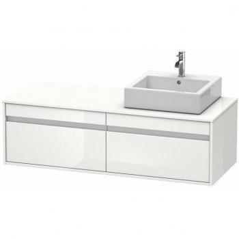 Meuble Sous-Vasque Duravit Ketho Taupe KT6697L9191 Découpe Gauche 140x55x42,6 cm