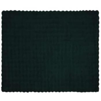 Olite Dark Green Faux Rabbit Fur Throw – 4 Piece, Anti‑Slip (vidaXL)