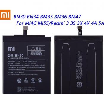 High Capacity Replacement Battery for Xiaomi Mi 4C 5S Redmi 5A 4X 3S 3 Hongmi (BN30, BN34, BM35, BM36, BM47)