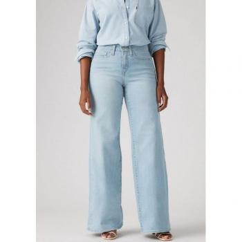 Jeans Levi's 318 Stile Shaping Gambe Larghe Altezza Acqua di Vetro