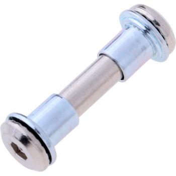 8pcs Inline Skate Axle Bolt Nut Replacement High Strength Silver