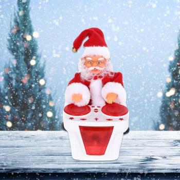 Electric Rotating Singing Santa Doll
